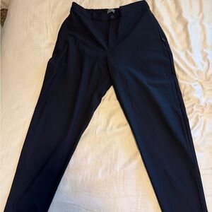 Elegant Men's Dark Blue Slim Taper Golf Pants